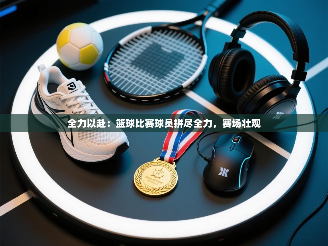 全力以赴：篮球比赛球员拼尽全力，赛场壮观